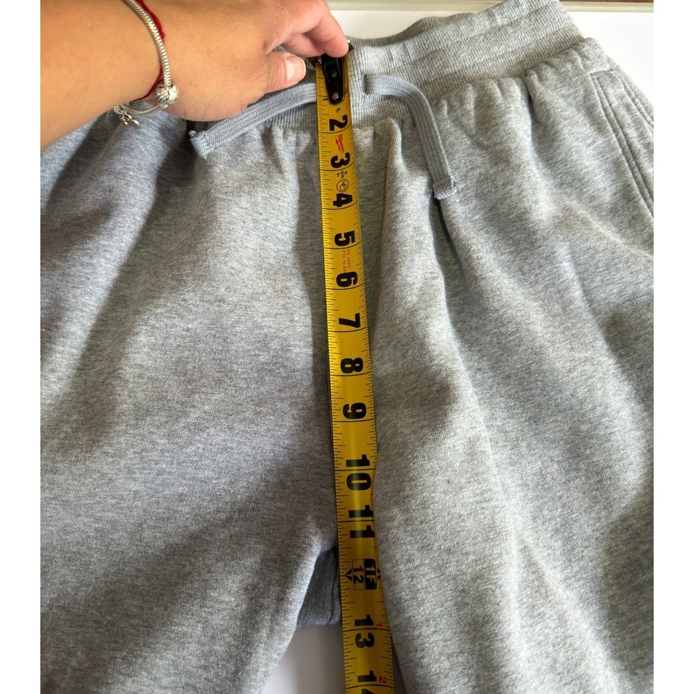 Under Armour Fleece Shorts Mens Gray Excellent Big Logo Drawstring Pockets L - Picture 10 of 11